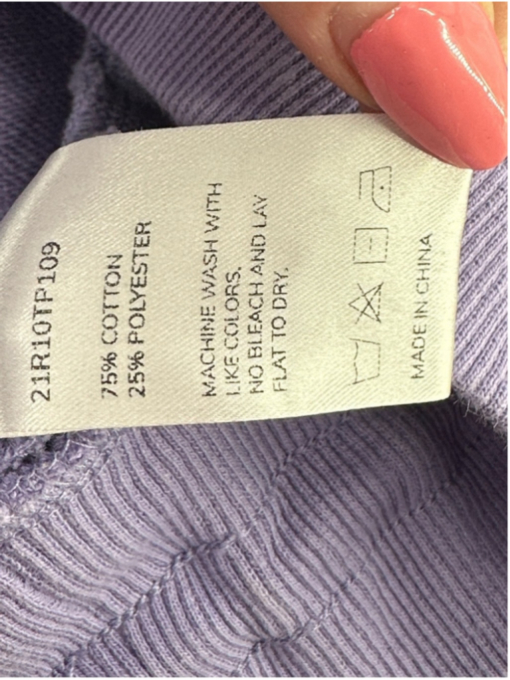 NAP Loungewear Oversized purple Pullover Sweatshirt Drawstring Hem Size XL - Picture 10 of 12